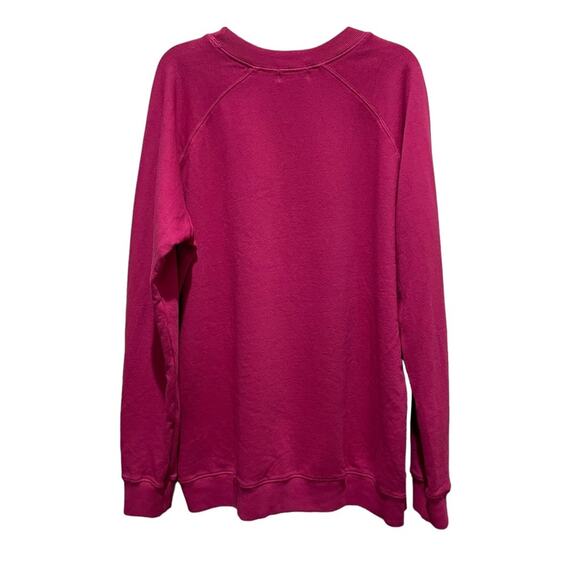 Peloton Everyday Oversized Crewneck Sweatshirt Red Pink Size Small New - Picture 6 of 10